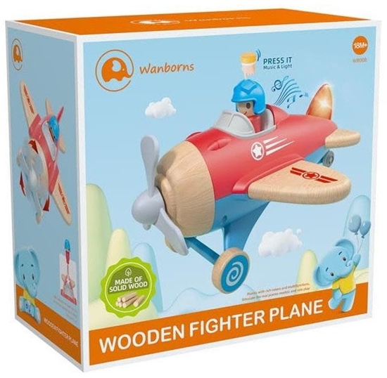 Picture of Drewniany Samolot Niebieski EDUKAMP