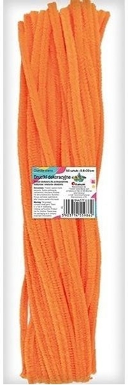 Picture of Druciki dekoracyjne 0,6x30cm fluo pomaracz 50szt