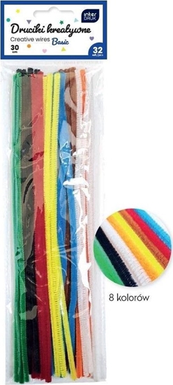 Picture of Druciki kreatywne 30cm kolorowe 32szt