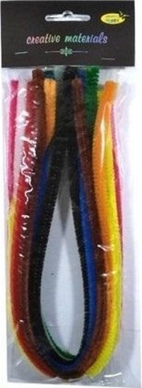 Picture of Druty chenille kolorowe 9mmx50cm 10szt