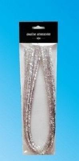 Изображение Druty chenille srebrne 9mmx50cm 10szt