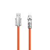Picture of Dudao Dudao L24AL USB-A - Lightning angled cable with 180° rotation 30W 1m - orange