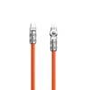 Picture of Dudao Dudao L24CL USB-C - Lightning angled cable with 180° rotation 30W 1m - orange