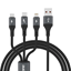 Attēls no Dudao L3E 3 in 1 60W MicroUSB USB-C Lightning Cabl