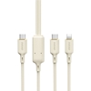 Picture of Dudao Dudao L7SF 2in1 cable USB-C - USB-C / Lightning 100W 1.2m - beige