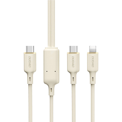 Attēls no Dudao L7SF 2in1 cable USB-C - USB-C | Lightning 10