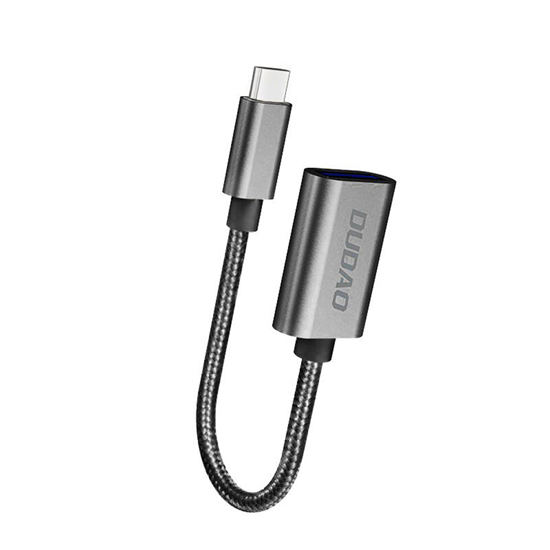Picture of Dudao L15T OTG Adapter USB-C - USB-A - Gray