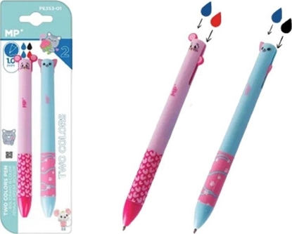 Изображение Dugopis cieralny dwukolorowy kotek i myszka 2szt