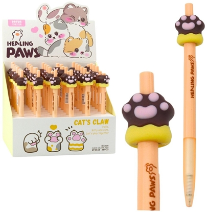 Attēls no Dugopis elowy Kocia apka Brzowa Niebieski Tusz 15cm 0.5mm LEAN