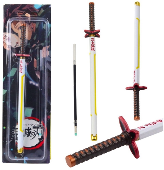 Picture of Dugopis Miecz Katana Anime Metalowy Czarny Tusz Wymienny Wkad Biao-óty LEAN