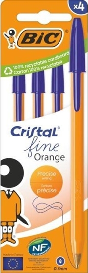 Picture of Dugopis Orange Fine Cristal 4szt niebieski BIC