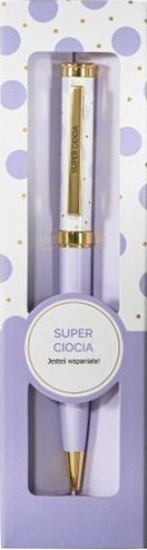 Изображение Dugopis prezentowy z napisem Super Ciocia