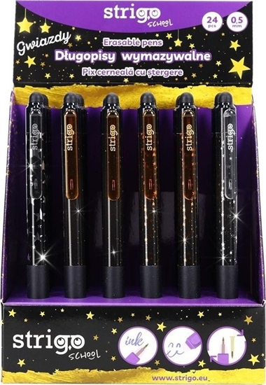 Picture of Dugopis wymazyw. Gwiazdy (24szt) niebieski STRIGO