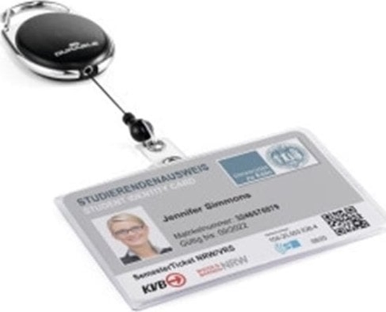 Picture of Durable ETUI NA KART 54x87mm DURABLE Z MECHANIZMEM CIGAJCYM JOJO STYLE CZARNY 1szt.