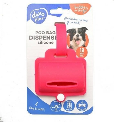 Picture of Duvo+ Duvo+ Dyspenser Na Worki Na Odchody Dla Psa Róowy + Worki