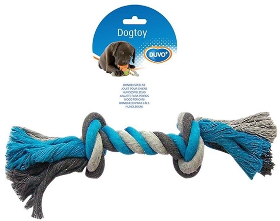 Picture of DUVO+ ZABAWKA SZNUR 2 WZY               NIEBIESKO-SZARY 35cm    4705018