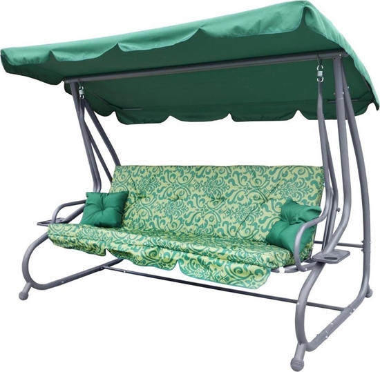 Изображение DWM HUTAWKA OGRODOWA SIEDZISKO TEXTYLINA 2X1 WZÓR ZIELONA