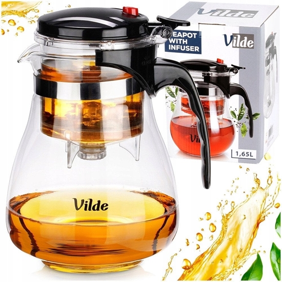 Picture of DZBANEK SZKLANY 1,65L Z ZAPARZACZEM SPUSTOWYM DO HERBATY ZIÓ 259418