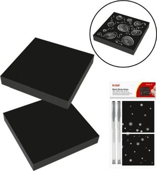 Picture of Eagle Notes samoprzylepny 75x75 + dugopis 2+2 EAGLE