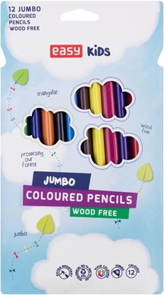 Picture of Easy Kredki trójktne jumbo 12 kolorów (839958)