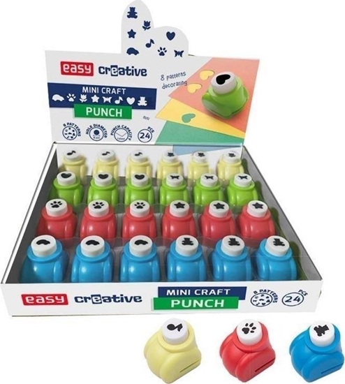 Изображение Easy Mini dziurkacz |8 wzorów | 24 sztuki | 941809