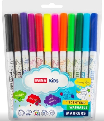 Picture of Easy Pisaki spiralne zapachowe 12 kolorów EASY