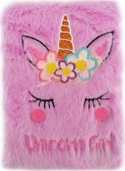 Picture of Easy Stationery Notes pluszowy A5/80K Jednoroec EASY