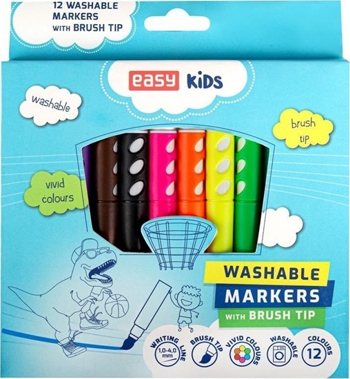 Picture of Easy Stationery Pisaki spieralne 12 kolorów EASY