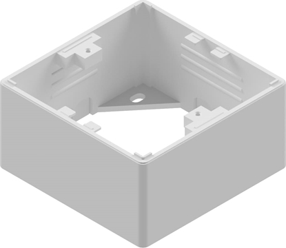 Attēls no Easylan preLink / fixLink surface-mounted housing white, 80x80x42 mm RAL 9010