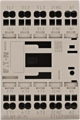 Picture of Eaton Stycznik mocy DILM 3-biegunowe 380 V 400 V 4 kW 1R 230 V AC zaciski sprynowe Push-In 199234