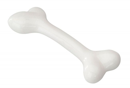 Attēls no EBI Zabawka Rubber Bone Biaa/Wanilia L 20.25cm