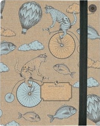 Attēls no Eco Eco teczka VINTAGE A4 z gumk, k r a f t