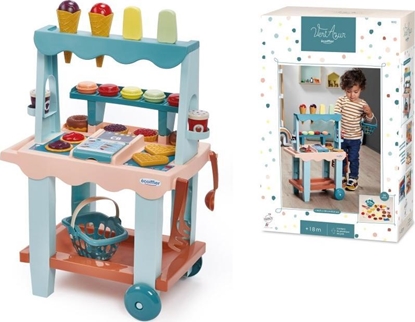 Attēls no Ecoiffier Ecoiffier Sklep Supermarket Stragan z Lodami Vert Azur 28 el.