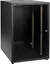 Attēls no EFB 19Zoll Netzwerkschrank OFFICE SERIE 18HE 600X600 RAL9005 Schwarz IP20 komplett vormontiert und zerlegbar Glasfront 45KG Traglast
