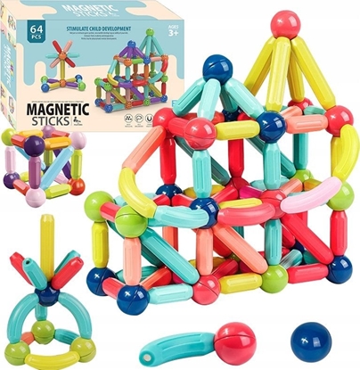 Attēls no Egaleco L73G4 KLOCKI MAGNETYCZNE DUE 64SZT.PRO