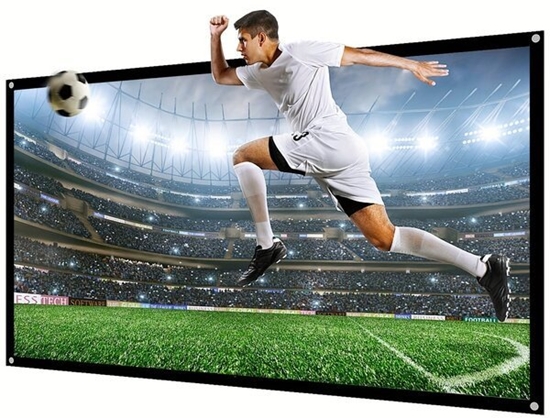 Picture of Ekran do projektora Medium MEDIUM Frame Budget Rahmenleinwand BM 180x102cm AM 196x118cm BxH 16:9 Format 8cm schwarzer Rahmen Typ D