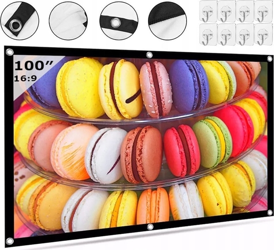 Picture of Ekran do projektora Zenwire EKRAN PROJEKCYJNY Przenony Skadany 16:9 218x122 cm 100 Cali