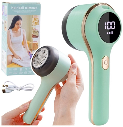 Attēls no Elektryczna Golarka Do Tkanin Ubra 3 Tryby Prdkoci Zielona