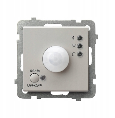 Изображение Elektroniczny czujnik ruchu Ospel Sonata P-16R/m/82 230V 136° IP20 kaszmir