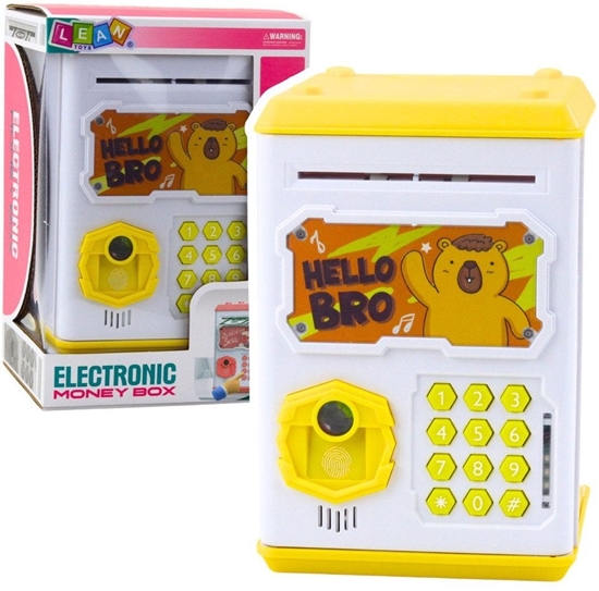 Picture of Elektroniczny Sejf Bankomat Skarbonka Na PIN Dla Dzieci Kapibara óty