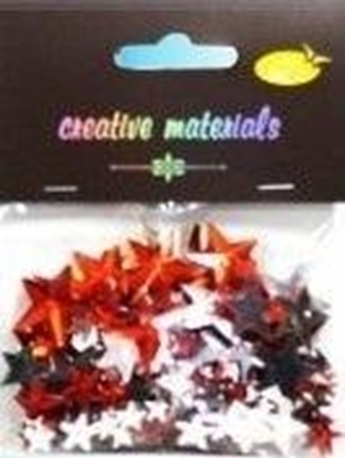 Picture of Elementy krysztakowe gwiazdy czerwone 6-22mm 20g