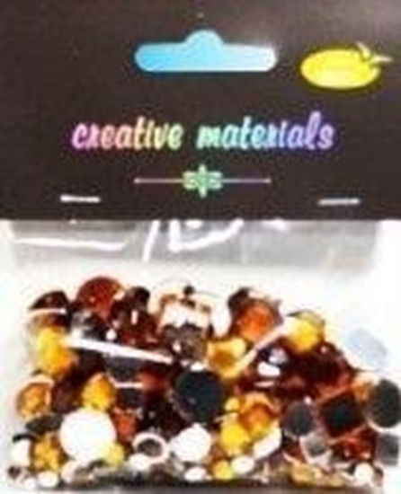 Picture of Elementy krysztakowe zoto-brzowe 4-12mm 25g