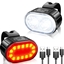 Изображение Elight LED Bicycle Light Set USB Rechargeable Headlight & Taillight Black