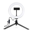 Изображение Elight ST6-5 16cm 10W LED Light Ring with Phone holder + 0.5m Metal Tripod stand + BT remote Black