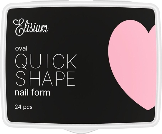Picture of ELISIUM_Quick Shape Nail Form Mini formy do przeduania paznokci Oval