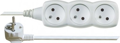 Attēls no Emos Przeduacz 3-gniazda z/u 2m /H05VV-F 3G1/ biay P0312