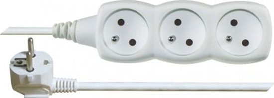 Picture of Emos Przeduacz 3-gniazda z/u 2m /H05VV-F 3G1/ biay P0312