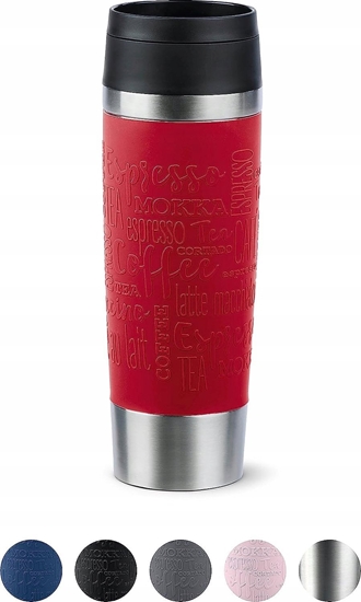 Изображение Emsa Emsa TRAVEL MUG Classic Grande thermal mug (dark red/stainless steel, 0.5 liters)