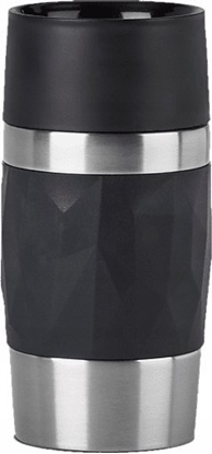 Attēls no Emsa Emsa TRAVEL MUG Compact thermal mug (black/stainless steel, 0.3 liters, screw cap)