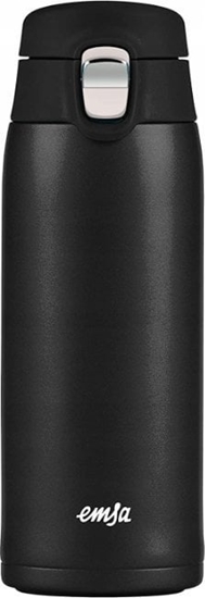 Изображение Emsa Emsa TRAVEL MUG light thermal mug (black (matt), 0.4 liters, flip lid)